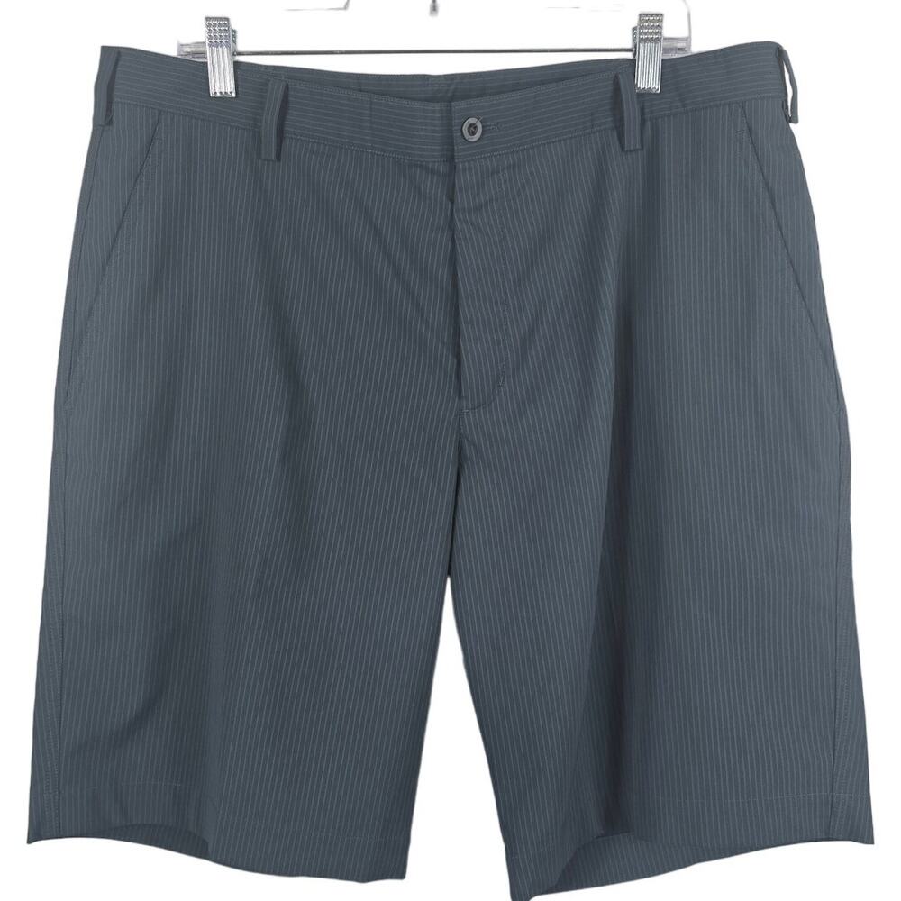 Nike Golf Fit Dry Athletic Gray Pin Stripe Golf Shorts Men's 38